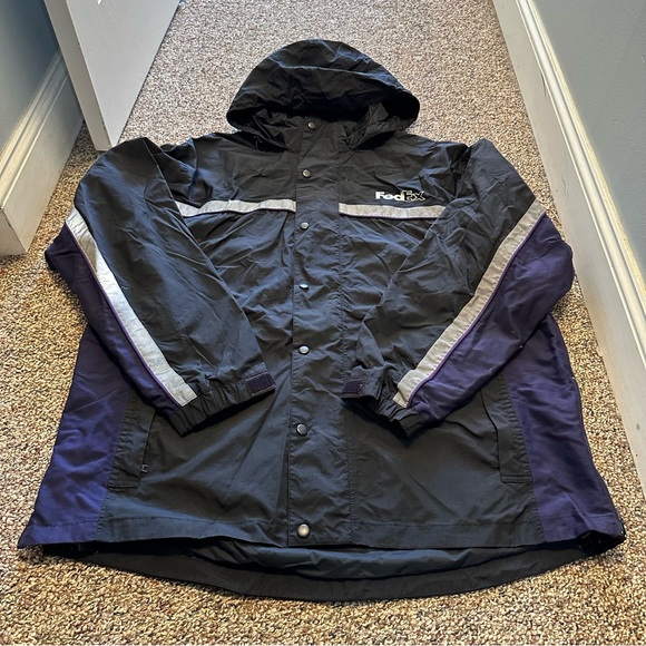 FedEx Delivery Driver Jacket with Reflective Stripe Men’s XXL - Picture 2 of 12